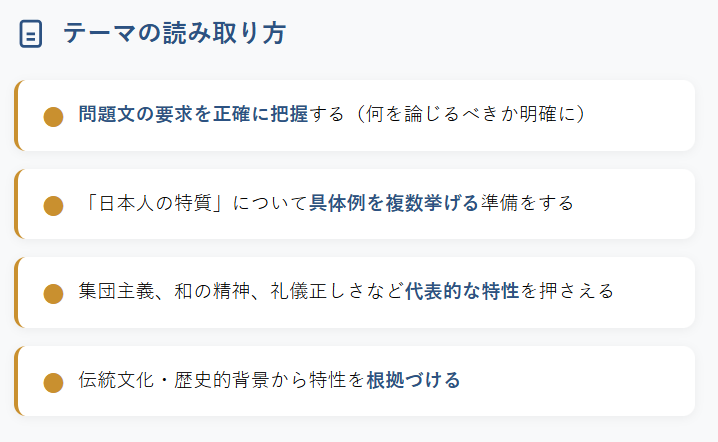 1. 小論文テーマの整理